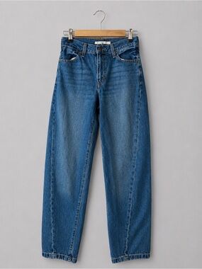 Levi’s 94 Baggy Jeans High Rise Relaxed Wide Leg Blue Denim Size 25